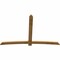 Ekena Millwork Bellingham Rough Sawn Timber Gable Bracket, Western Red Cedar, 108"W x 72"H x 2"D x 6"F, 16/12 Pitch GBW108X72X0206BEL00RWR - alternate 2